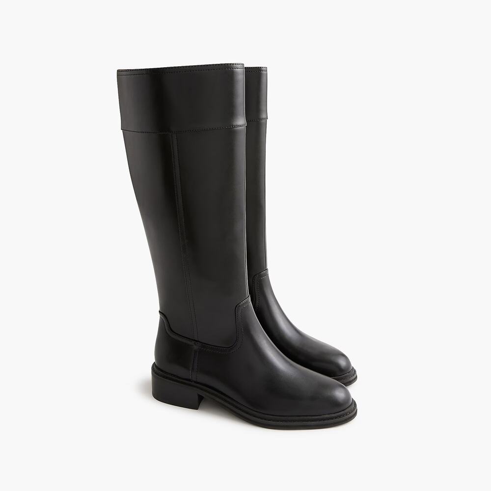 NWOT J Crew Factory Tall Riding Boots Black CL396 Size 9